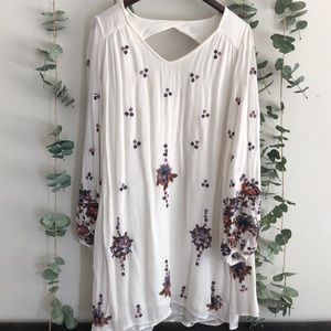 Free People Oxnard Embroidered Mini Dress NWT